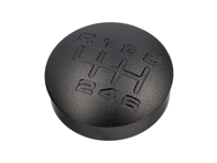 Gear knob insert Alloy engraved, Black. Porsche 968 / 993 - 944424075028YR - GI993B