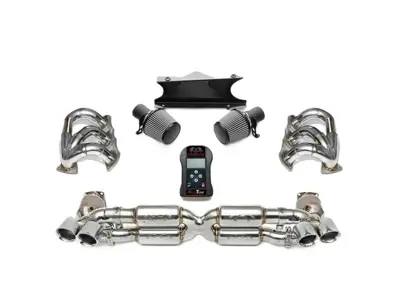 Fabspeed Supersport Performance Exhaust Package RACE Polished Stainless Steel. Porsche 997.2 Turbo / Turbo S - FSPOR9972TSHDR, FSPOR9972TQDTP, FSPOR9972TCOMPAI, FSPOR9972TET, FSPOR9972TSSRXP, FSPOR9972TCB