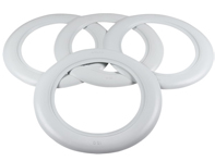 15' wieldoppenset, wit. Porsche 356 - AC601215A, 8160300510