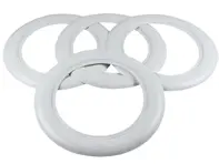 15' Wheel cover set, White. Porsche 356 - AC601215A, 8160300510