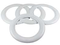 15' wieldoppenset, wit. Porsche 356 - AC601215A, 8160300510