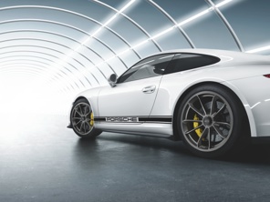 Decoratieve strepen opzij met PORSCHE-logo. Porsche 991.1 / 991.1 GTS / 991.1 GT3 - 99104480160, 99104480161, 99104480162, 99104480163