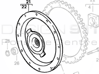 Amortiguador de volante. Porsche 968 - 94411606504