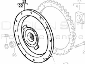 Flywheel Damper. Porsche 968 - 94411606504