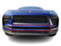 Parrilla central de acero inoxidable paragolpes delantero ZunSport. Estiramiento facial Porsche Macan / S / GTS - ZPR81321, ZPR81321B, ZPR81321, ZPR81321B