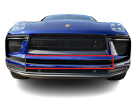 Parrilla central de acero inoxidable paragolpes delantero ZunSport. Estiramiento facial Porsche Macan / S / GTS - ZPR81321, ZPR81321B, ZPR81321, ZPR81321B