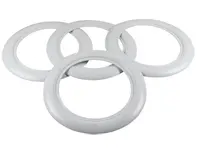 14' Wheel cover set, White. Porsche 356 - AC601214A, 8160300410