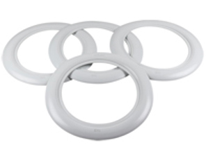 Jeu d'enjoliveurs 14', Blanc. Porsche 356 - AC601214A, 8160300410