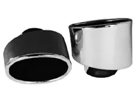 Exhaust Tail Pipes, Chromed Stainless steel. Porsche 993 Turbo - 93902S, 93.902S, 1620702210, 99311125201, 99311125201, 92901CHR, 92.902CHR, 1620703110