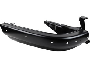 Esquina izquierda del paragolpes trasero, sin corte para tubo de escape. Porsche 1969-73 - 1684400970, 591187-1, 591187, 91150502102GRV, 91150502102 - 1684400970