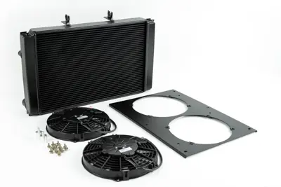 Kühler-, Lüfter- und Lüfterhaubensatz aus Aluminium. Porsche 944 / 944 Turbo - 95110603150, 95110603103, 95110603105, 95110603107, 94410603103, 94410603104, 94410603101