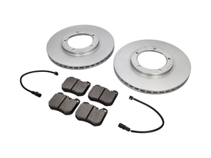 Front Brake pads and brake disc package. Porsche 944 >>85 Zimmermann - 477405083D, 94435195103, 94461221105, 94435195102, 94435195104, 477698155, 92835194200, 92835195100