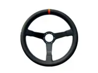 Volant Cuir Pleine Fleur Eau Rouge avec indicateur Orange 350mm. Porsche911/964/993/924/944/968/928. - 74102, 74103