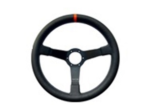 Volante in pelle pieno fiore Eau Rouge con indicatore arancione 350 mm. Porsche911/964/993/924/944/968/928 - 74102, 74103