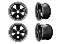 19" Fuchs Alufelgen 4er-Set in Schwarz 8,5J und 11J für Porsche - 999362B198556, 999362B191151
