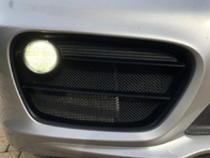 Kit rete metallica griglia laterale paraurti anteriore. Porsche 981 Cayman 2013-2016