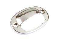 Carcasa de luz de matrícula cromada. Porsche 356B / 356C - 64463160505 - 1695650900