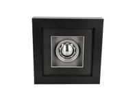 Handgefertigtes 356-Stahlradmodell im Maßstab 1:8 mit Radkappe – handmontiert und im Karton gerahmt - 35668021, 64468101, 6446810110, 6446810111, 644681101, PCG36100200 - BFWH356AOPEN