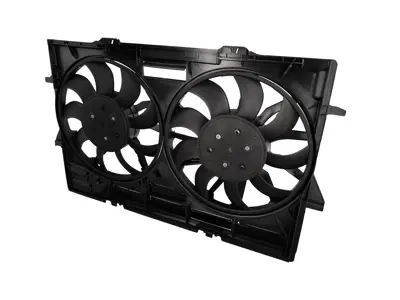 Ventilateur de radiateur à eau avec carénage. Porsche 95B Macan - 95B121003, 95B121003A, 95B121003B, 95B121003C, 95B121003E