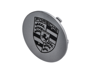 Wieldop zilver met zwart embleem voor Porsche - 993361303119A1