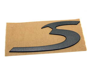S - Stemma con ritaglio, Grigio. Porsche 996 C4S - 99655924300D04, 99655924300