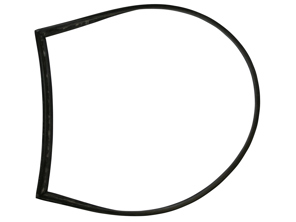 Dichtung für das hintere Seitenfenster (innen). Porsche 356 Coupé - 64454390500, 64454390300, 64454390400 - 356100, 356101, 1686000370, 1686000380