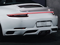 Section complémentaire du diffuseur arrière TechArt. Porsche 991.2 - 091.100.500.009, 091.121.500.009G, 091.121.500.009