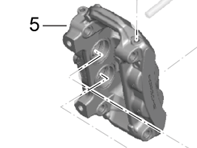 Pinza de freno DELANTERO. Porsche 997.2 C2/C4 / 991.1 C2/C4 - 9973514220E, 9973514210E