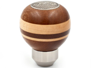 Mahogany and maple wood gearshift knob. Porsche 912 - 90142401400