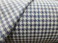 Pepita Porsche Houndstooth classic stof, Zwart/Wit