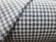 Pepita Porsche Houndstooth classic stof, Zwart/Wit