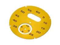 Esfera del instrumento Sport Chrono, Speed Yellow. Porsche 997 / 991 / Boxster / Caimán / Panamera - 97641997051