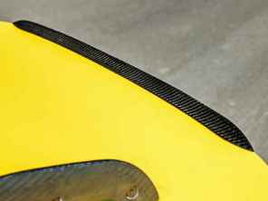 Mini-volet Gurney pour aile d'origine en fibre de carbone sèche. Porsche 718 Cayman GT4 RS - SRMGFOEM