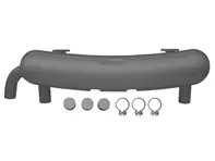 Échappement RSR street/racing. Sortie OE ou 2 sorties racing, Ø63,5 mm. Entrée boulonnée avec brides - 92.212B, 92212B, 1620612100, 91111102500, 91111102505 - 1620612100