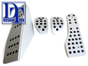 Pedals alloy and footrest kit, RHD. Porsche 986 / 987 / 987C / 996 / 997 DesignTek