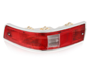 Bloc clignotant arrière et cabochon en métal (SWB). Porsche 911/912 1963-68 États-Unis - 90163140401, 90163140301