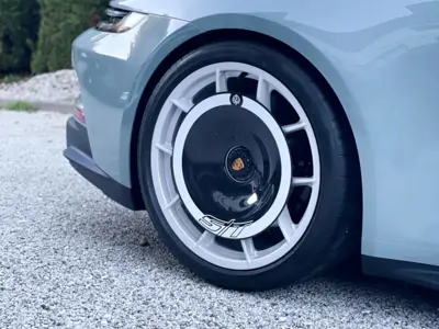 Aero-Scheibe Hinterrad Carbonfaser für Magnesium-Rad. Porsche 992 ST