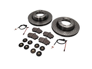 Plaquettes de frein arrière et ensemble de disques de frein. Porsche 987 Boxster S / Cayman S - 98635293911, 98635240301, 98735240301, 98735240300, 98735293901, 98735293900, 99635208602, 98635293911BRE, 98661236501, 98635240301BRE, 99635208600