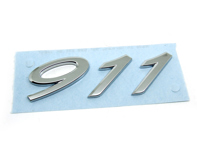 911 - Insignia de la tapa trasera cromada. Porsche 991 - 99155923101