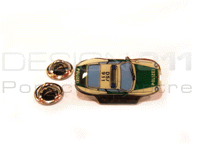 Pin Badge 'Porsche 911 Polizei' White/Green