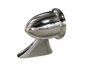 Aluminium Aero Bullet Spiegel - Longhood / Universeel 3.0, in chroom. Porsche 911 / 912 1965–74 - 91173102010, 91173111600, 90173111101 - AeroBulletDriverChrome_LonghoodUniversal LHD, AeroBulletDriverChrome_LonghoodUniversal RHD, AeroBulletPairChrome_LonghoodUniversal