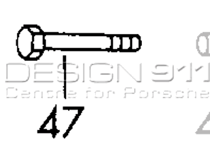 Perno de cabeza hexagonal del amortiguador. Porsche 911/912 - 90008211002